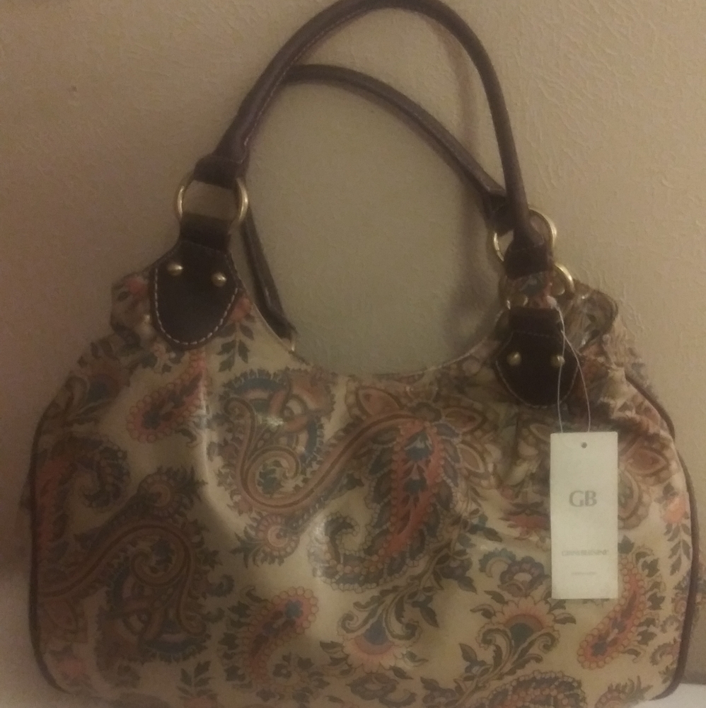 Giani Bernini Paisley Canvas purse